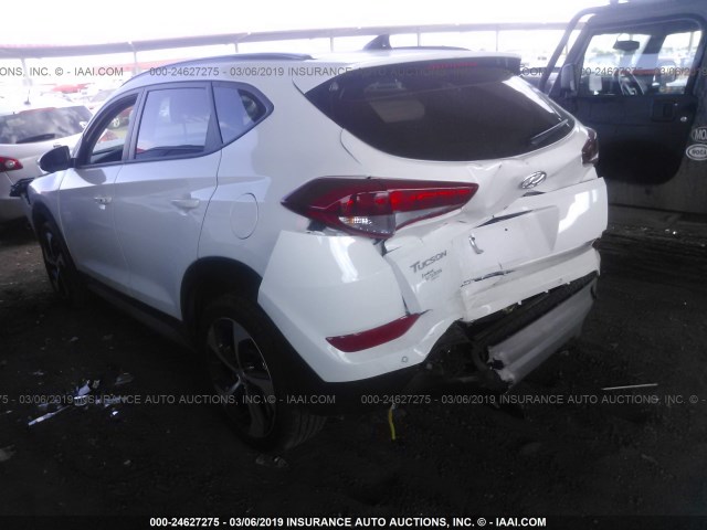 KM8J33A28JU738051 - 2018 HYUNDAI TUCSON LIMITED/SPORT AND ECO/SE WHITE photo 3