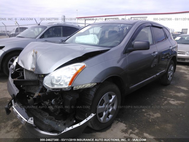 JN8AS5MT4BW577179 - 2011 NISSAN ROGUE S/SV/KROM GRAY photo 2