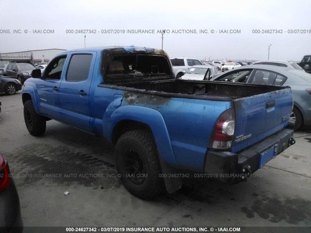 3TMKU72NX9M019289 - 2009 TOYOTA TACOMA DBL CAB PRERUNNER LNG BED BLUE photo 3