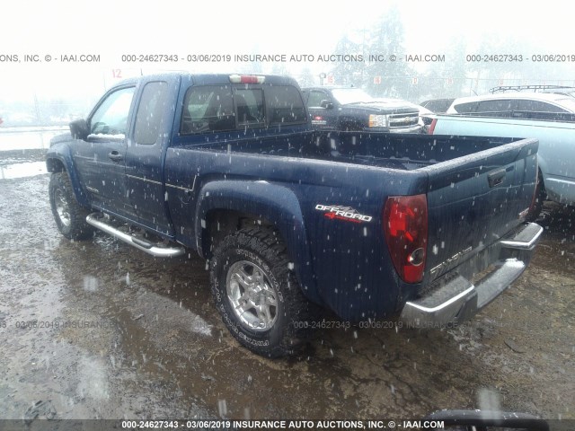 1GTDT196548130238 - 2004 GMC CANYON BLUE photo 3