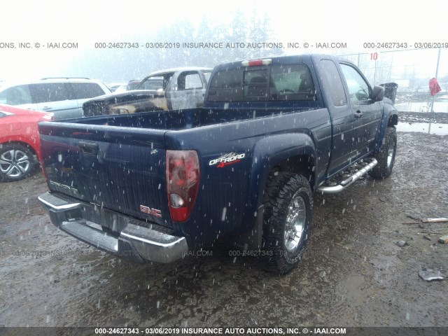 1GTDT196548130238 - 2004 GMC CANYON BLUE photo 4