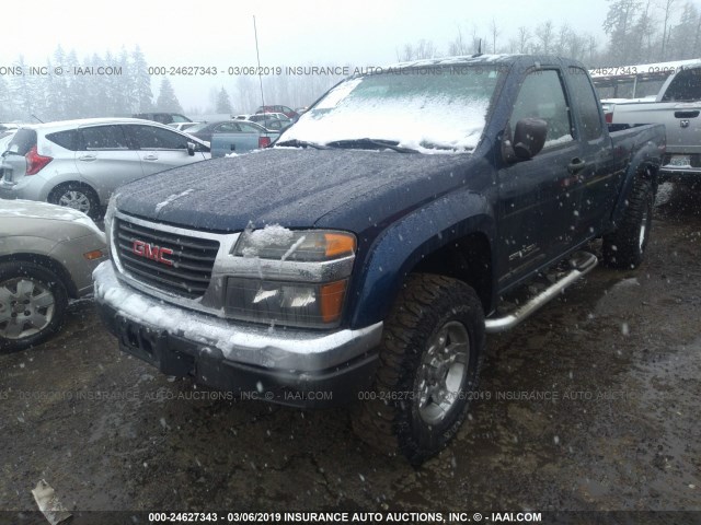 1GTDT196548130238 - 2004 GMC CANYON BLUE photo 6