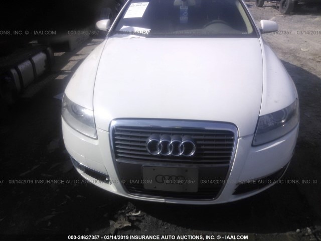 WAUDH74FX6N135836 - 2006 AUDI A6 3.2 QUATTRO WHITE photo 6