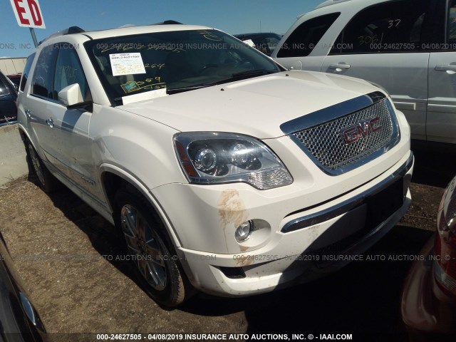 1GKKVTED2CJ230116 - 2012 GMC ACADIA DENALI WHITE photo 1