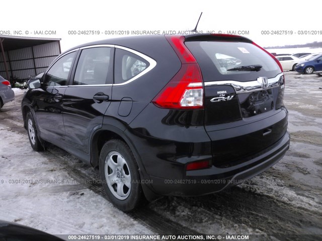 5J6RM4H3XFL067529 - 2015 HONDA CR-V BLACK photo 3