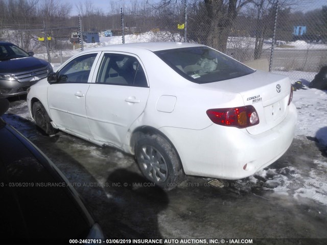 JTDBL40E499049164 - 2009 TOYOTA COROLLA LE/XLE WHITE photo 3