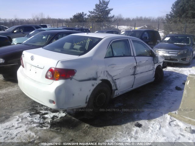 JTDBL40E499049164 - 2009 TOYOTA COROLLA LE/XLE WHITE photo 4