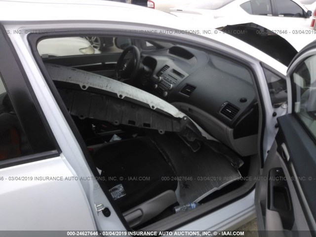 JHMFA36289S004783 - 2009 HONDA CIVIC HYBRID WHITE photo 5