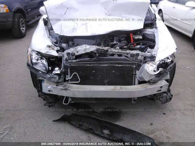 JHMFA36289S004783 - 2009 HONDA CIVIC HYBRID WHITE photo 6