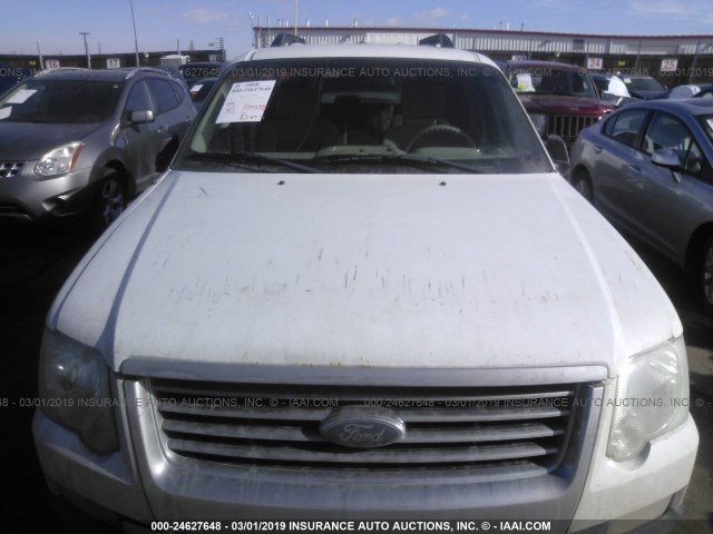 1FMEU73E17UB11441 - 2007 FORD EXPLORER XLT WHITE photo 6