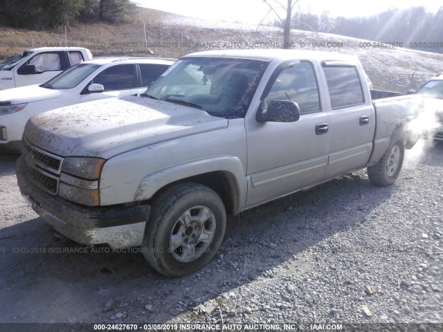 2GCEK13Z171124776 - 2007 CHEVROLET SILVERADO K1500 CLASSIC CREW CAB Champagne photo 2