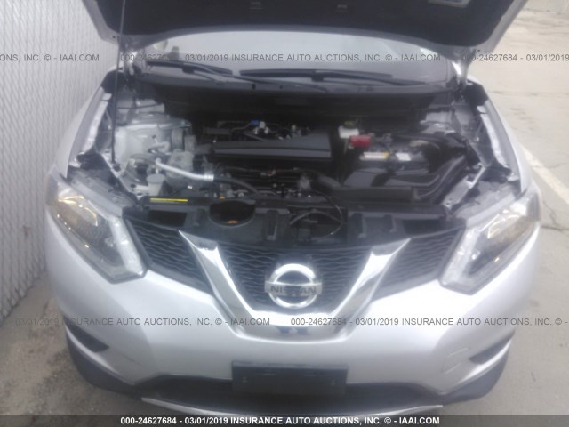 JN8AT2MV6GW133967 - 2016 NISSAN ROGUE S/SL/SV SILVER photo 10