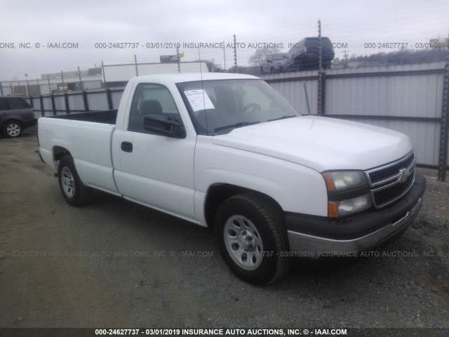 1GCEC14T96E117692 - 2006 CHEVROLET SILVERADO C1500 WHITE photo 1