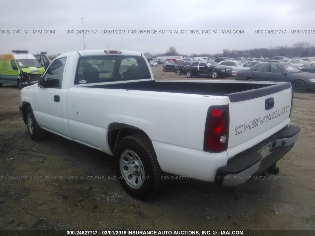 1GCEC14T96E117692 - 2006 CHEVROLET SILVERADO C1500 WHITE photo 3