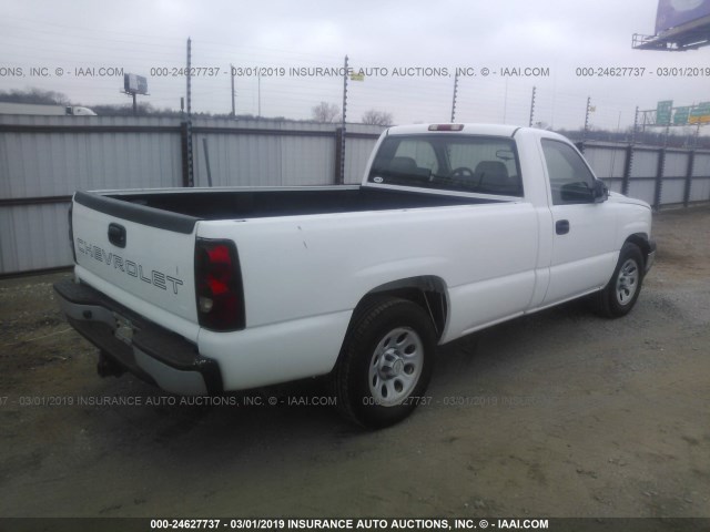 1GCEC14T96E117692 - 2006 CHEVROLET SILVERADO C1500 WHITE photo 4