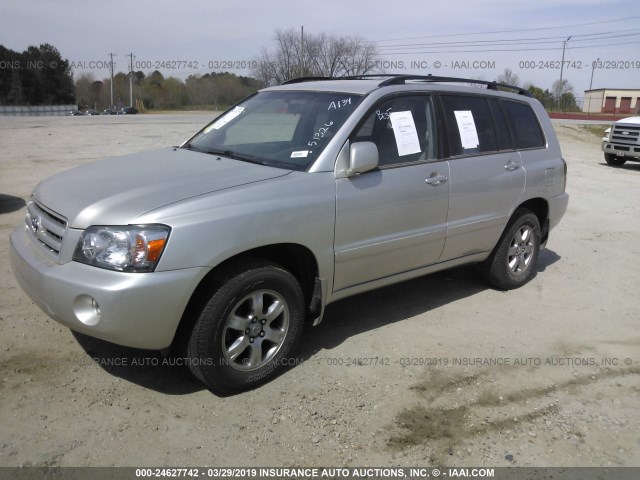 JTEGP21A540016998 - 2004 TOYOTA HIGHLANDER LIMITED SILVER photo 2