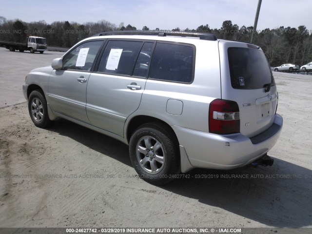 JTEGP21A540016998 - 2004 TOYOTA HIGHLANDER LIMITED SILVER photo 3