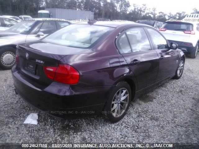 WBAPK5C5XAA651111 - 2010 BMW 328 XI SULEV PURPLE photo 4