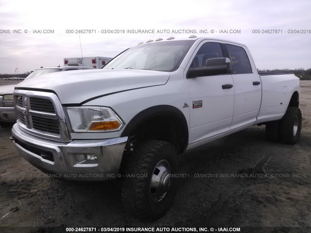 3C63DRHL9CG131052 - 2012 DODGE RAM 3500 SLT WHITE photo 2