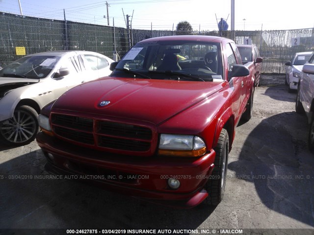 1D7GL32K64S621961 - 2004 DODGE DAKOTA SPORT RED photo 6