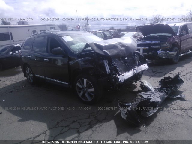 5N1AR2MN5FC627159 - 2015 NISSAN PATHFINDER S/SV/SL/PLATINUM GREEN photo 1