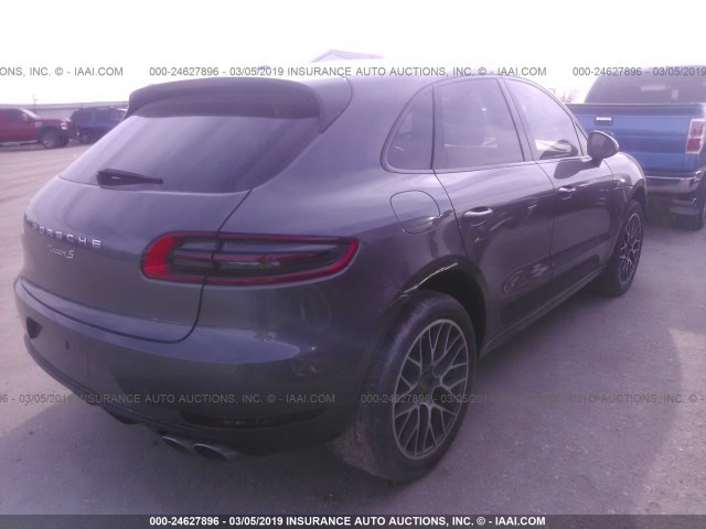 WP1AB2A5XFLB66116 - 2015 PORSCHE MACAN S GRAY photo 4