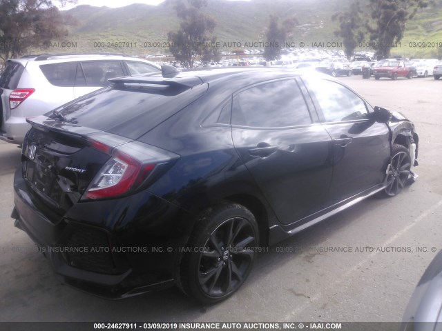 SHHFK7G42JU232638 - 2018 HONDA CIVIC SPORT BLACK photo 4