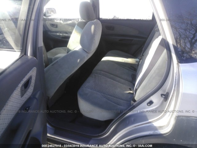 KM8JN12D95U072600 - 2005 HYUNDAI TUCSON GLS/LX SILVER photo 8