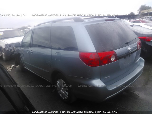 5TDZA23C86S542488 - 2006 TOYOTA SIENNA CE/LE Light Blue photo 3