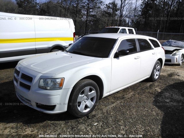 2D4FV47TX8H221537 - 2008 DODGE MAGNUM WHITE photo 2