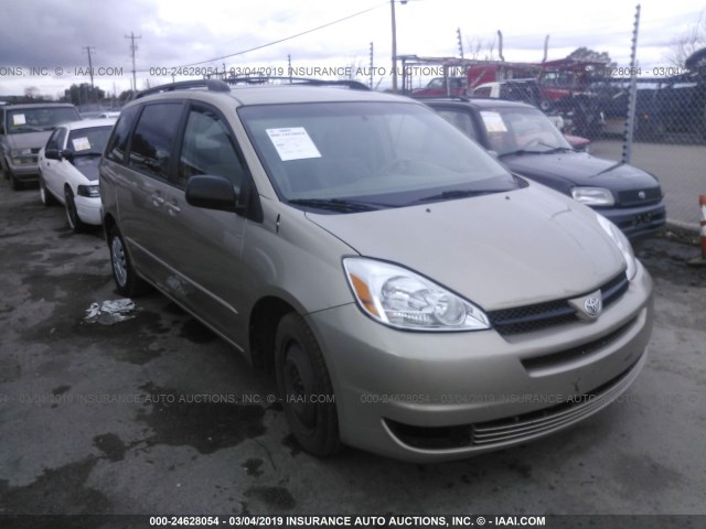 5TDZA23C94S049917 - 2004 TOYOTA SIENNA CE/LE GOLD photo 1