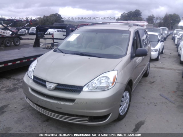 5TDZA23C94S049917 - 2004 TOYOTA SIENNA CE/LE GOLD photo 2