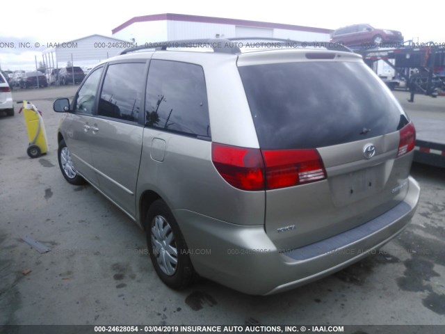 5TDZA23C94S049917 - 2004 TOYOTA SIENNA CE/LE GOLD photo 3