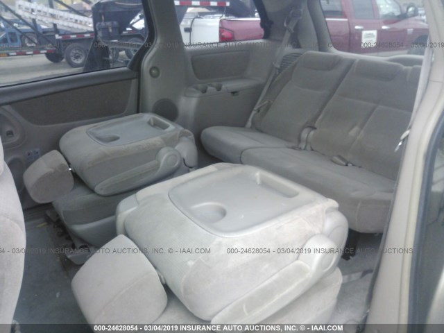 5TDZA23C94S049917 - 2004 TOYOTA SIENNA CE/LE GOLD photo 8