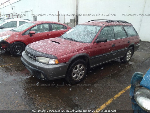 4S3BG6852W7629511 - 1998 SUBARU LEGACY 30TH ANN OUTBACK/LTD/SPT RED photo 2