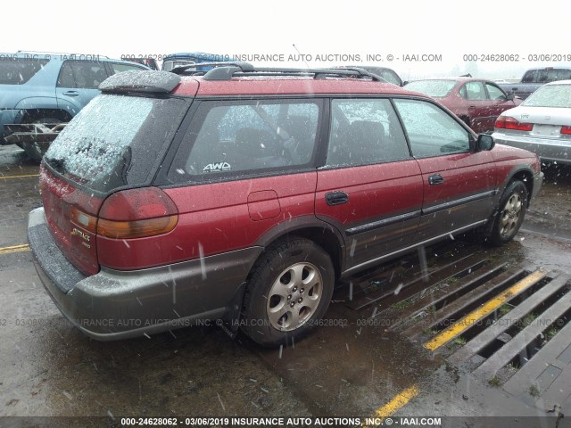 4S3BG6852W7629511 - 1998 SUBARU LEGACY 30TH ANN OUTBACK/LTD/SPT RED photo 4