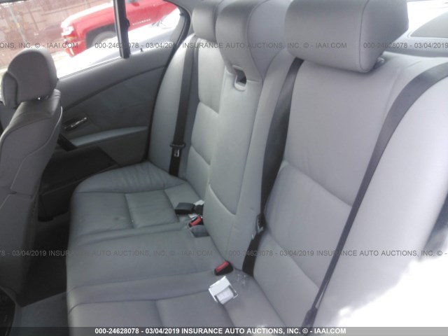 WBANB53527CP06980 - 2007 BMW 550 I GRAY photo 8