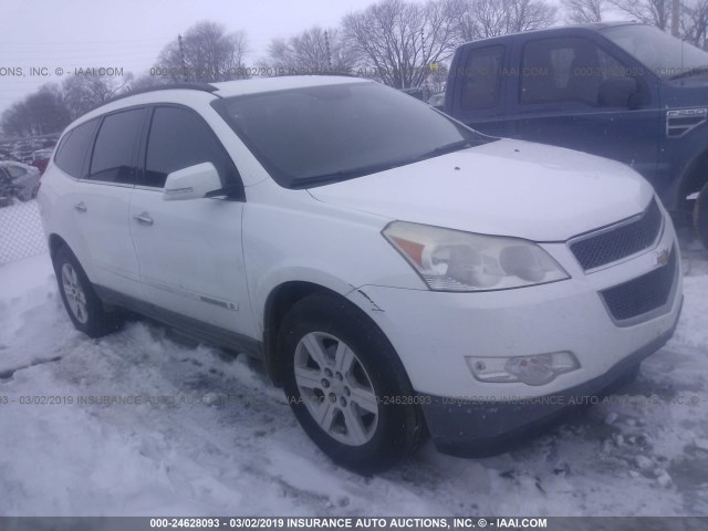 1GNEV23D49S162191 - 2009 CHEVROLET TRAVERSE LT WHITE photo 1