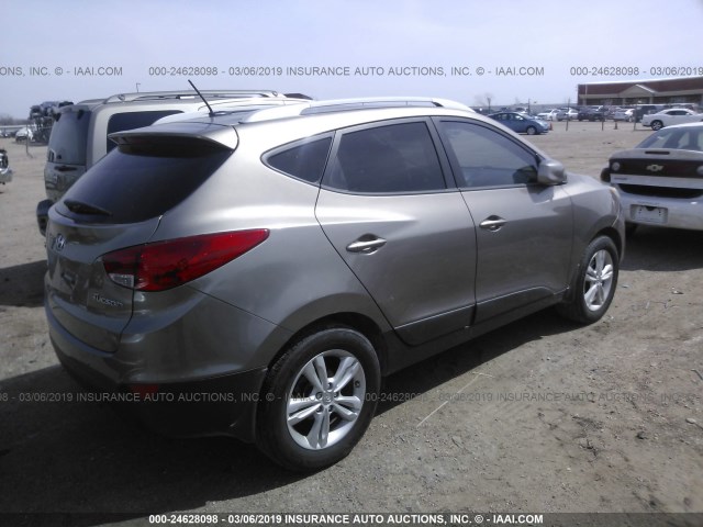 KM8JU3AC5BU279360 - 2011 HYUNDAI TUCSON GLS/LIMITED 金色 照片 4