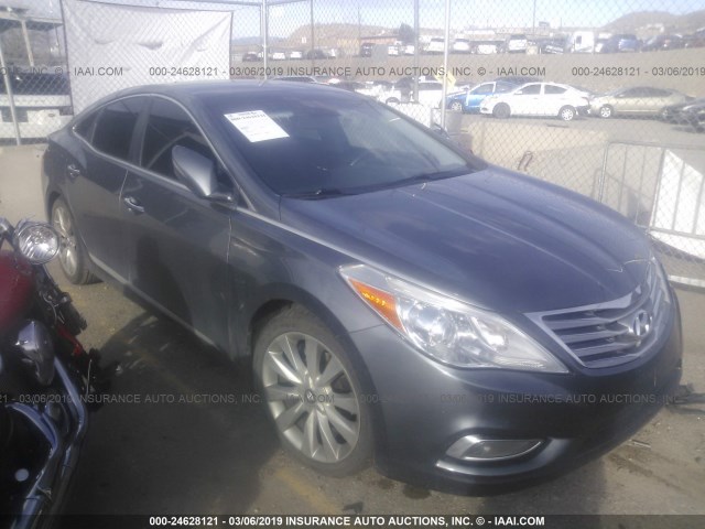 KMHFH4JG4DA279678 - 2013 HYUNDAI AZERA GLS/LIMITED GRAY photo 1