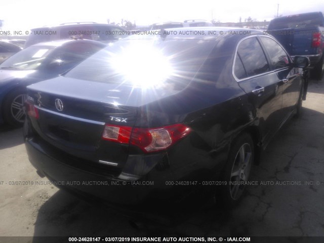 JH4CU2F80CC027663 - 2012 ACURA TSX SE BLACK photo 4