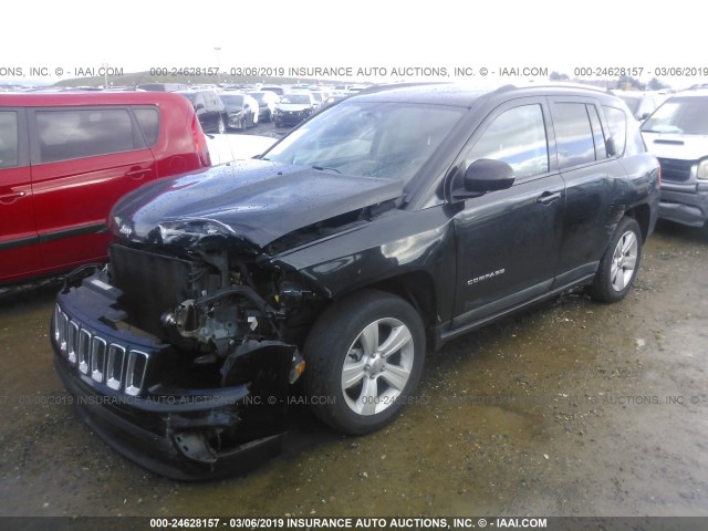 1J4NT1FA8BD216784 - 2011 JEEP COMPASS SPORT BLACK photo 2