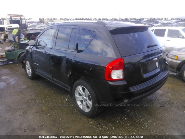 1J4NT1FA8BD216784 - 2011 JEEP COMPASS SPORT BLACK photo 3