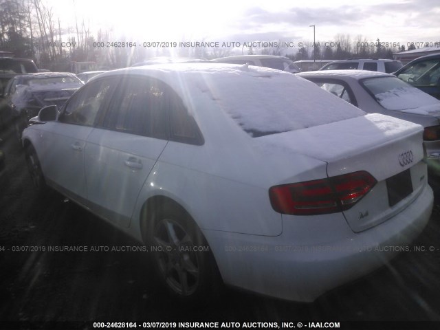 WAUJF78K79N046200 - 2009 AUDI A4 PREMIUM PLUS WHITE photo 3