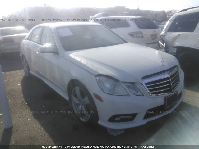 WDDHF5GB5BA445231 - 2011 MERCEDES-BENZ E 350 WHITE photo 1