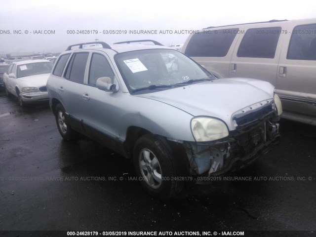 KM8SC13D25U897452 - 2005 HYUNDAI SANTA FE GLS/LX SILVER photo 1