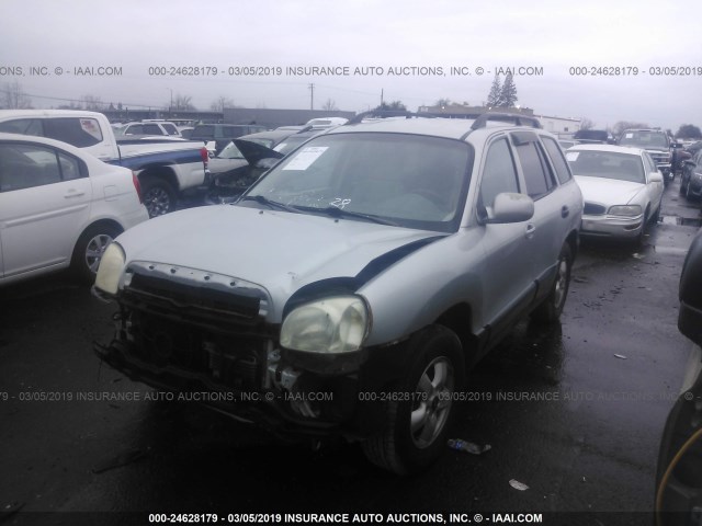 KM8SC13D25U897452 - 2005 HYUNDAI SANTA FE GLS/LX SILVER photo 2