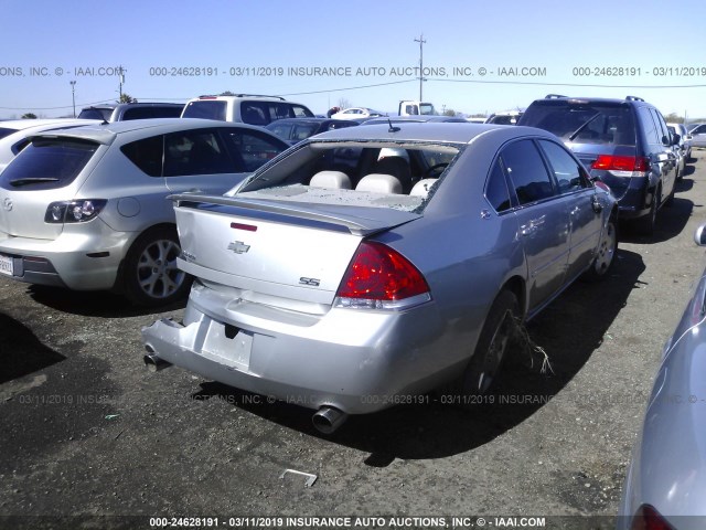 2G1WD58C479143553 - 2007 CHEVROLET IMPALA SUPER SPORT SILVER photo 4