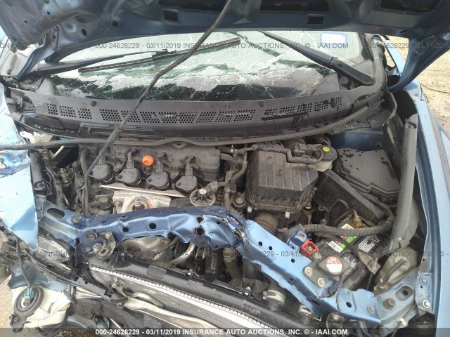 19XFA1F69BE007094 - 2011 HONDA CIVIC LX-S Mavi foto 10