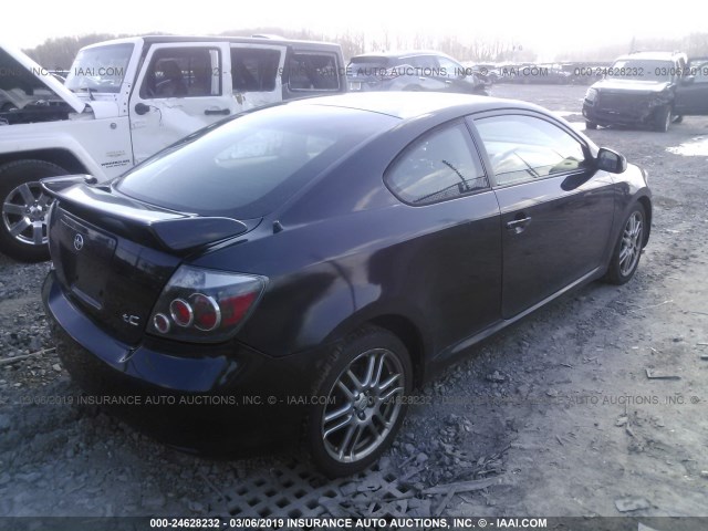 JTKDE167380242248 - 2008 TOYOTA SCION TC BLACK photo 4